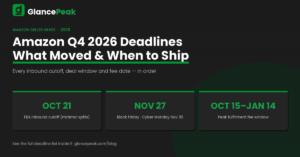 Amazon Q4 2026 Prep: Every Deadline Sellers Can’t Miss