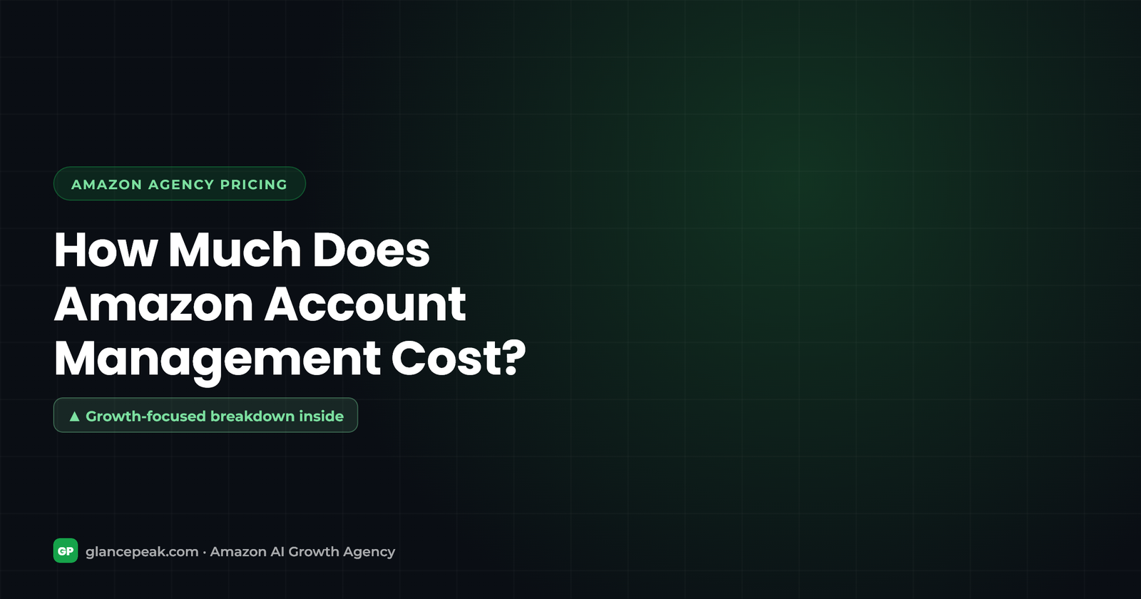 Amazon Account Management Services Cost in 2026